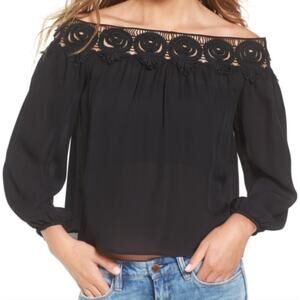 Stone Cold Fox Off The Shoulder Lace Top XS/S